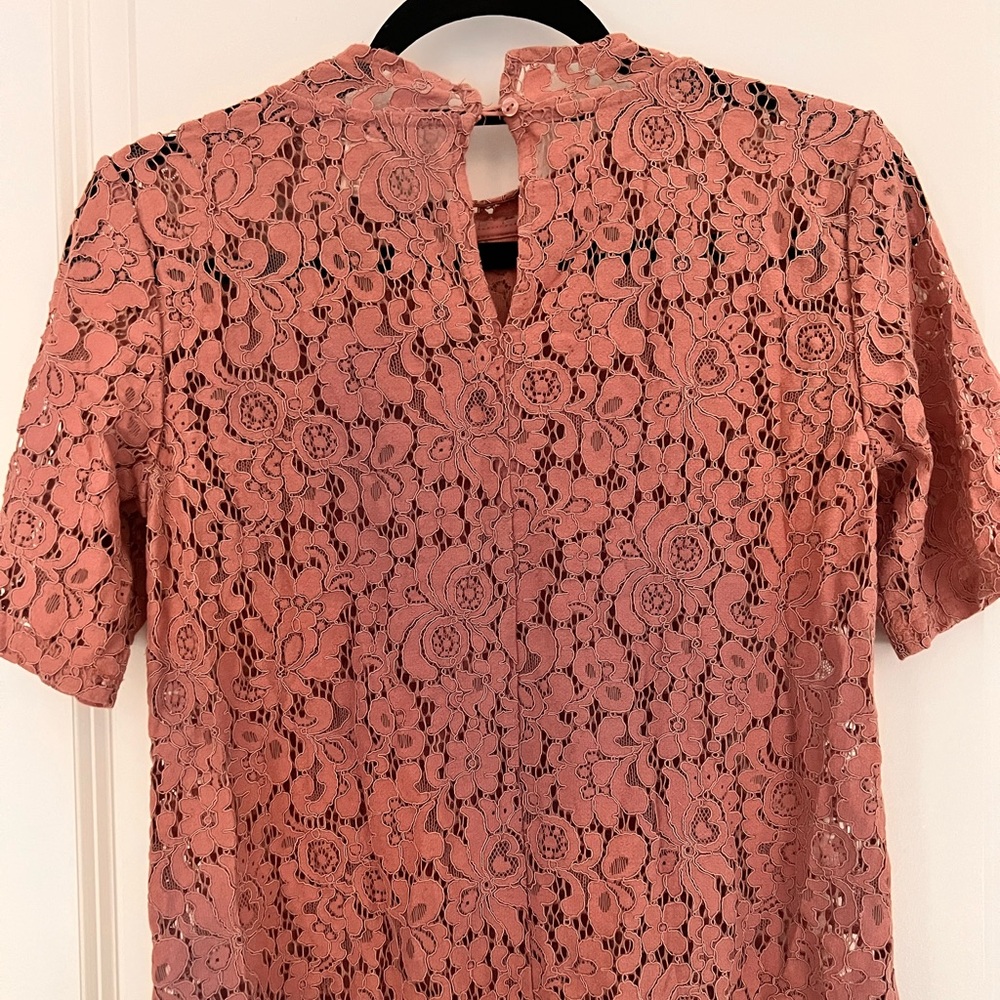 LOFT Blush Lace Blouse